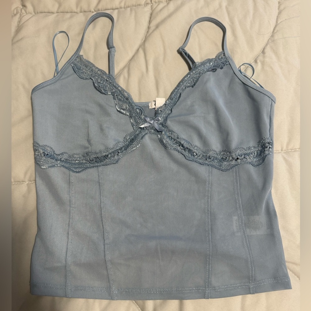 Garage Lace Blue Top